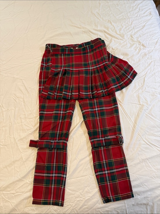 Burberry Other - Burberry Red Green Plaid Skort-Legging